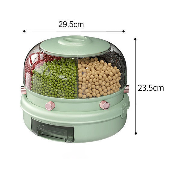 Sealed Rotating Grains Container