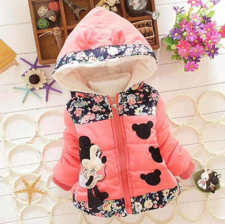 New Girls jackets fashion Minnie cartoon Clothing coat