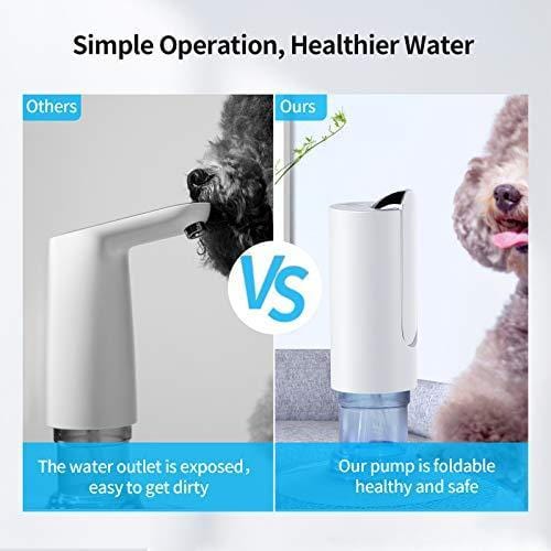 Portable Electric Water Dispenser Pump Bottle Foldable