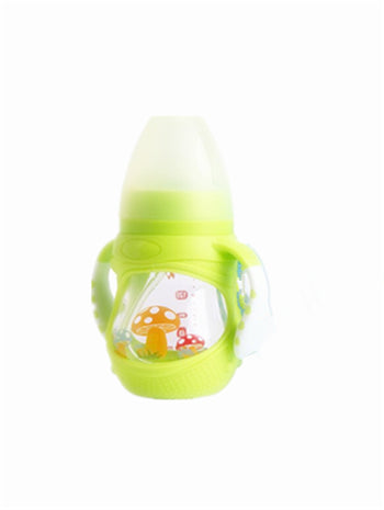 240ML Infant Food Silicone Explosion-proof Glass Feeding