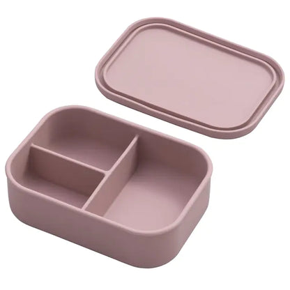 Silicone Baby Feeding Set: Leakproof, Microwave-Safe Bowl &amp; Plate with Lunch Box Design