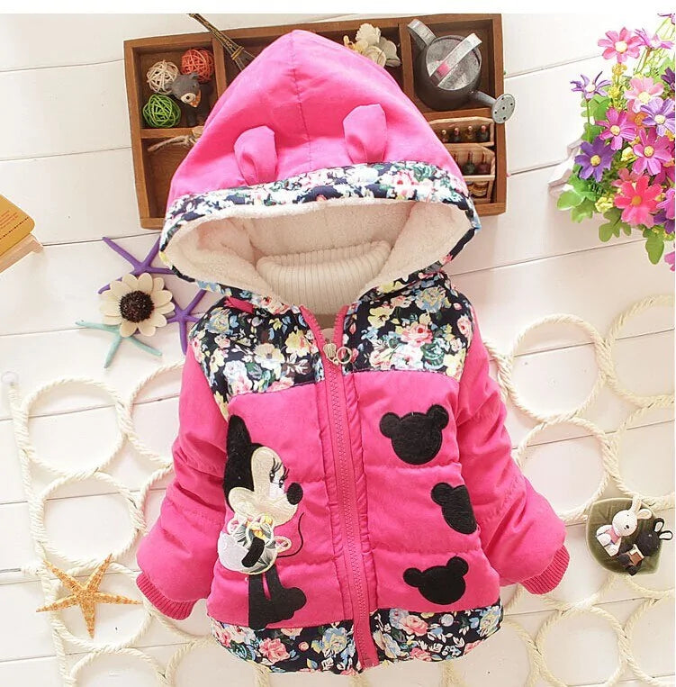 New Girls jackets fashion Minnie cartoon Clothing coat